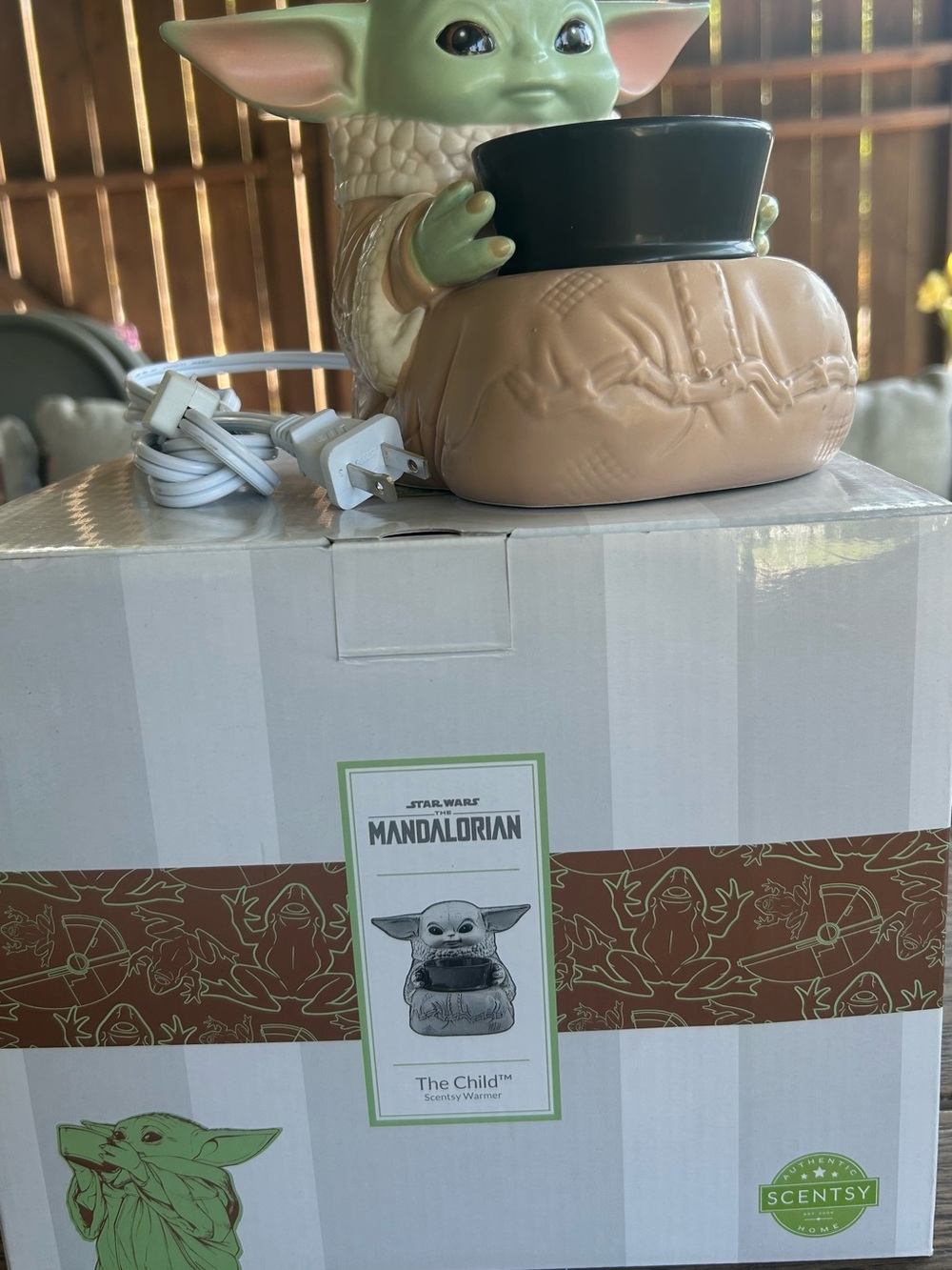 Scentsy The Child Warmer - Green & Tan